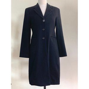 Armani Exchange Black Wool Long Coat - M